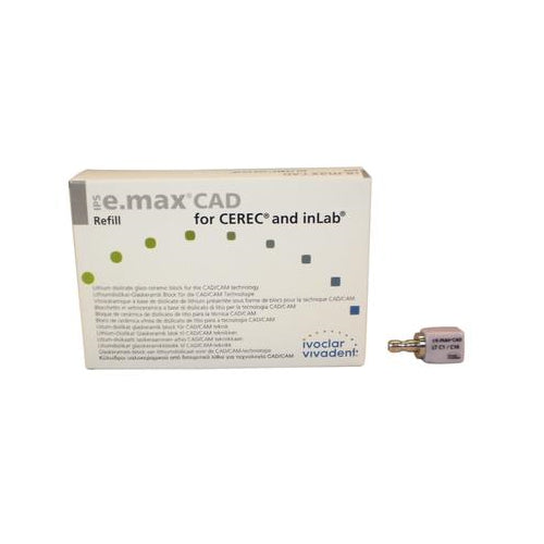 Ivoclar Vivadent 626386 IPS e.max CAD CEREC inLab Blocks LT C1 C15 5/Pk Ivoclar Vivadent 626386 IPS e.max CAD CEREC inLab Blocks LT C1 C15 5/Pk